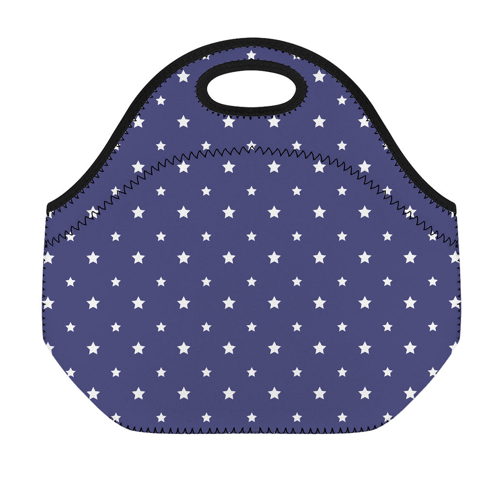 American Little Star Pattern Print Neoprene Lunch Bag