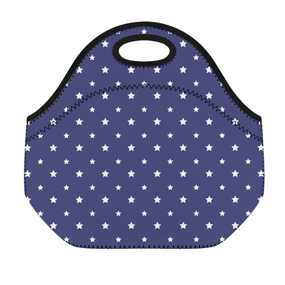 American Little Star Pattern Print Neoprene Lunch Bag