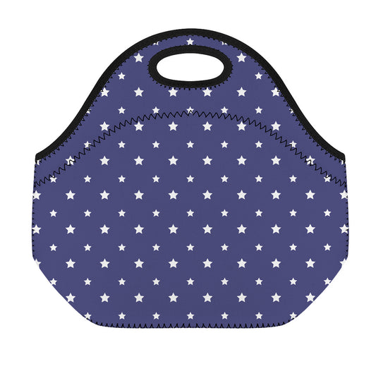 American Little Star Pattern Print Neoprene Lunch Bag