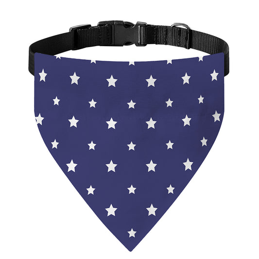 American Little Star Pattern Print Over The Collar Dog Bandana