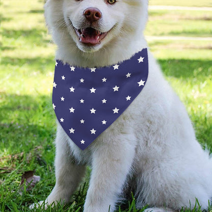 American Little Star Pattern Print Over The Collar Dog Bandana