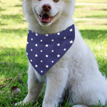 American Little Star Pattern Print Over The Collar Dog Bandana