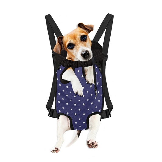 American Little Star Pattern Print Pet Carrier Backpack