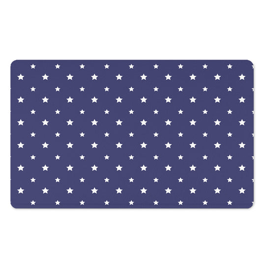 American Little Star Pattern Print Polyester Doormat