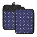 American Little Star Pattern Print Pot Holders With Pocket