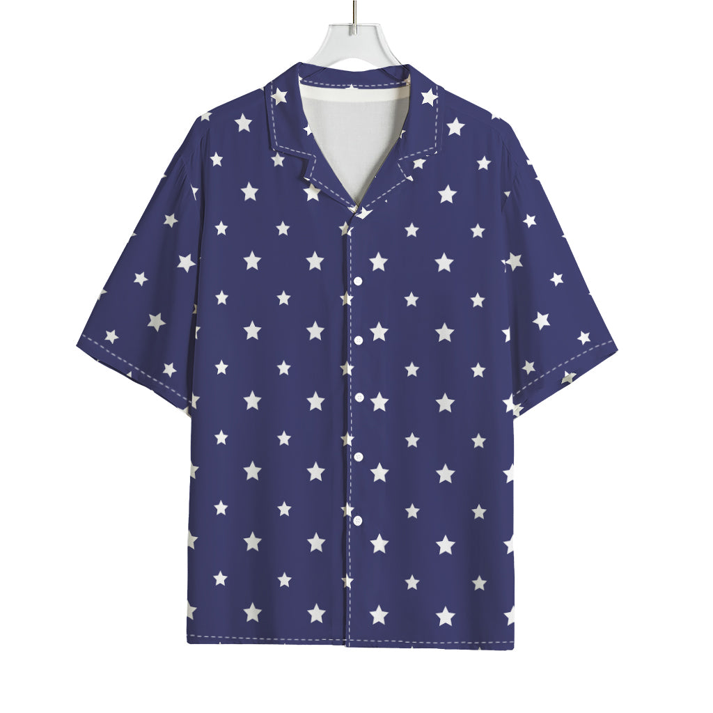American Little Star Pattern Print Rayon Hawaiian Shirt