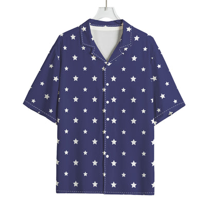 American Little Star Pattern Print Rayon Hawaiian Shirt