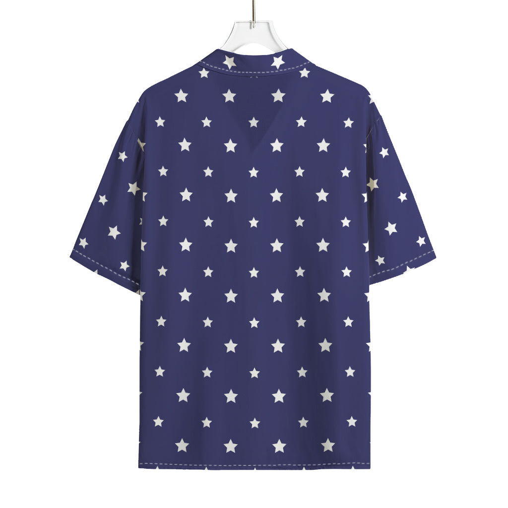 American Little Star Pattern Print Rayon Hawaiian Shirt