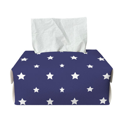 American Little Star Pattern Print Rectangle Tissue Box Cover