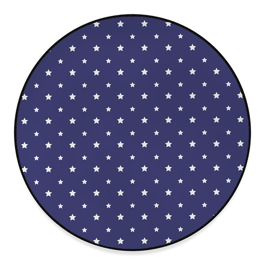 American Little Star Pattern Print Round Floor Mat