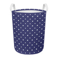American Little Star Pattern Print Round Laundry Basket