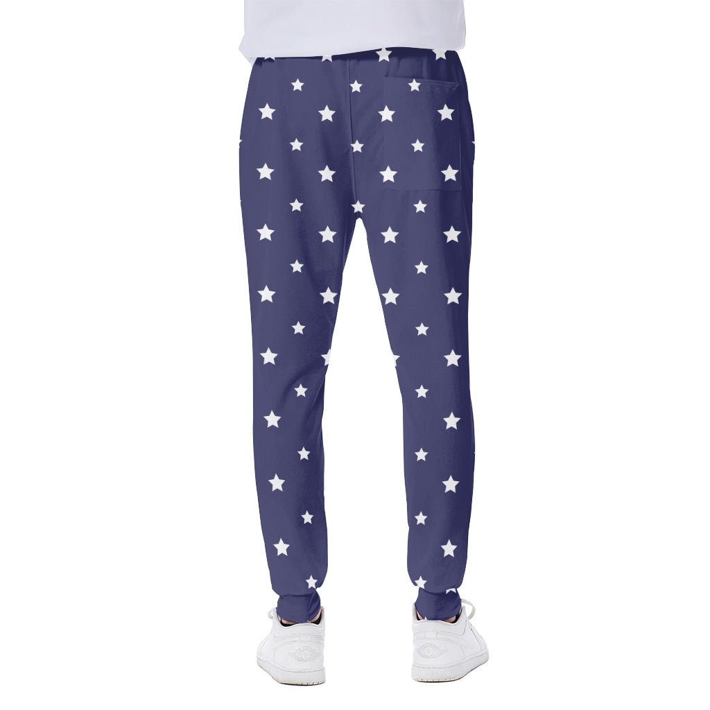 American Little Star Pattern Print Scuba Joggers