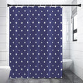American Little Star Pattern Print Shower Curtain