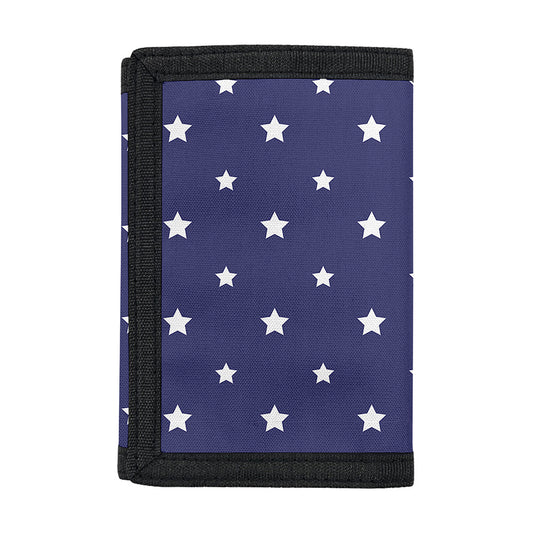 American Little Star Pattern Print Trifold Wallet