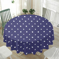 American Little Star Pattern Print Waterproof Round Tablecloth