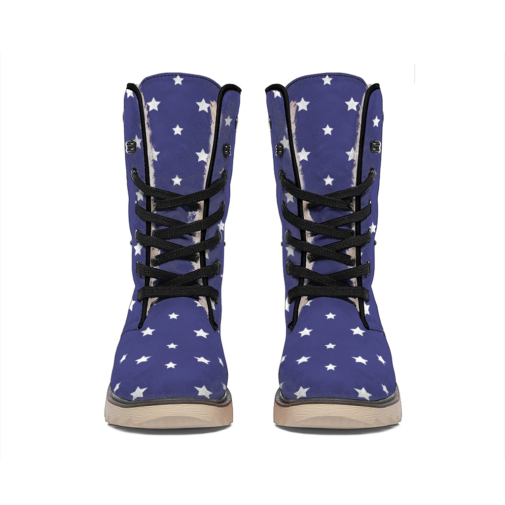 American Little Star Pattern Print Winter Boots