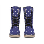 American Little Star Pattern Print Winter Boots