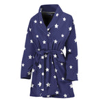 American Little Star Pattern Print Women's Bathrobe