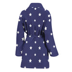American Little Star Pattern Print Women's Bathrobe