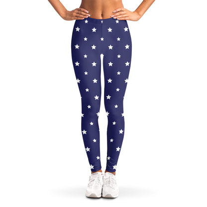 American Little Star Pattern Print Women's Leggings