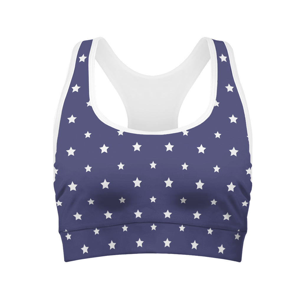 American Little Star Pattern Print Women's Sports Bra