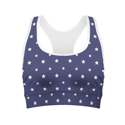 American Little Star Pattern Print Women's Sports Bra