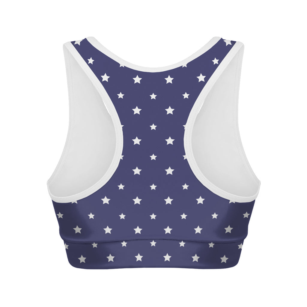 American Little Star Pattern Print Women's Sports Bra