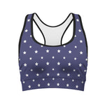 American Little Star Pattern Print Women's Sports Bra