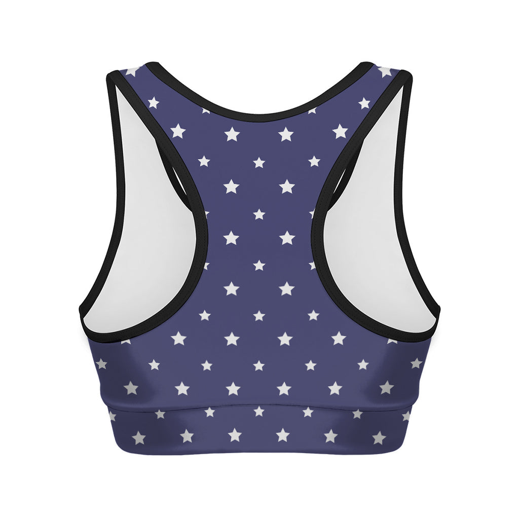 American Little Star Pattern Print Women's Sports Bra