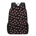 American Marijuana Leaf Pattern Print 17 Inch Backpack