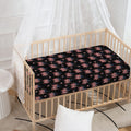 American Marijuana Leaf Pattern Print Baby Crib Sheet