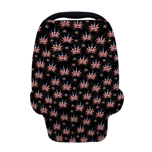 American Marijuana Leaf Pattern Print Baby Seat Cover