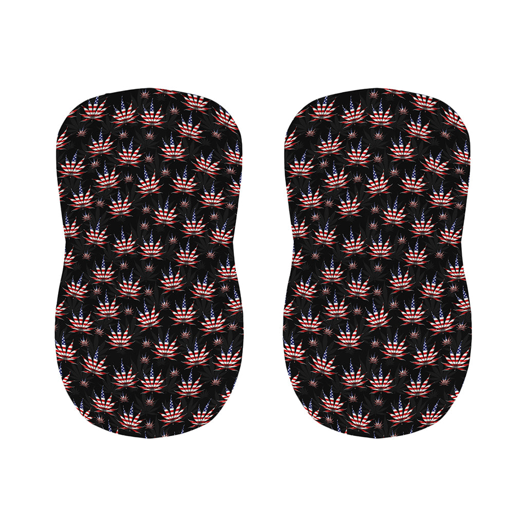 American Marijuana Leaf Pattern Print Bar Stool Covers