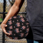 American Marijuana Leaf Pattern Print Basketball