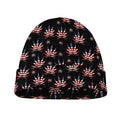 American Marijuana Leaf Pattern Print Beanie