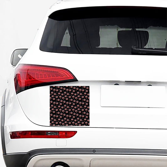 American Marijuana Leaf Pattern Print Car Sticker