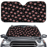 American Marijuana Leaf Pattern Print Car Windshield Sun Shade