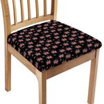 American Marijuana Leaf Pattern Print Chair Cushion Cover