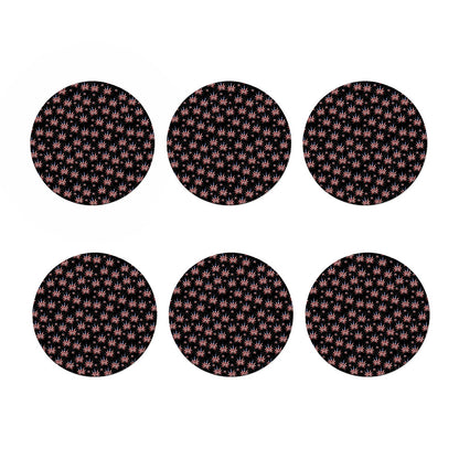 American Marijuana Leaf Pattern Print Coaster Set