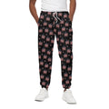 American Marijuana Leaf Pattern Print Cotton Sweatpants
