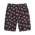 American Marijuana Leaf Pattern Print Cotton Shorts