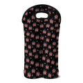 American Marijuana Leaf Pattern Print Double Neoprene Wine Tote