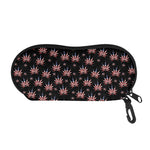 American Marijuana Leaf Pattern Print Glasses Case
