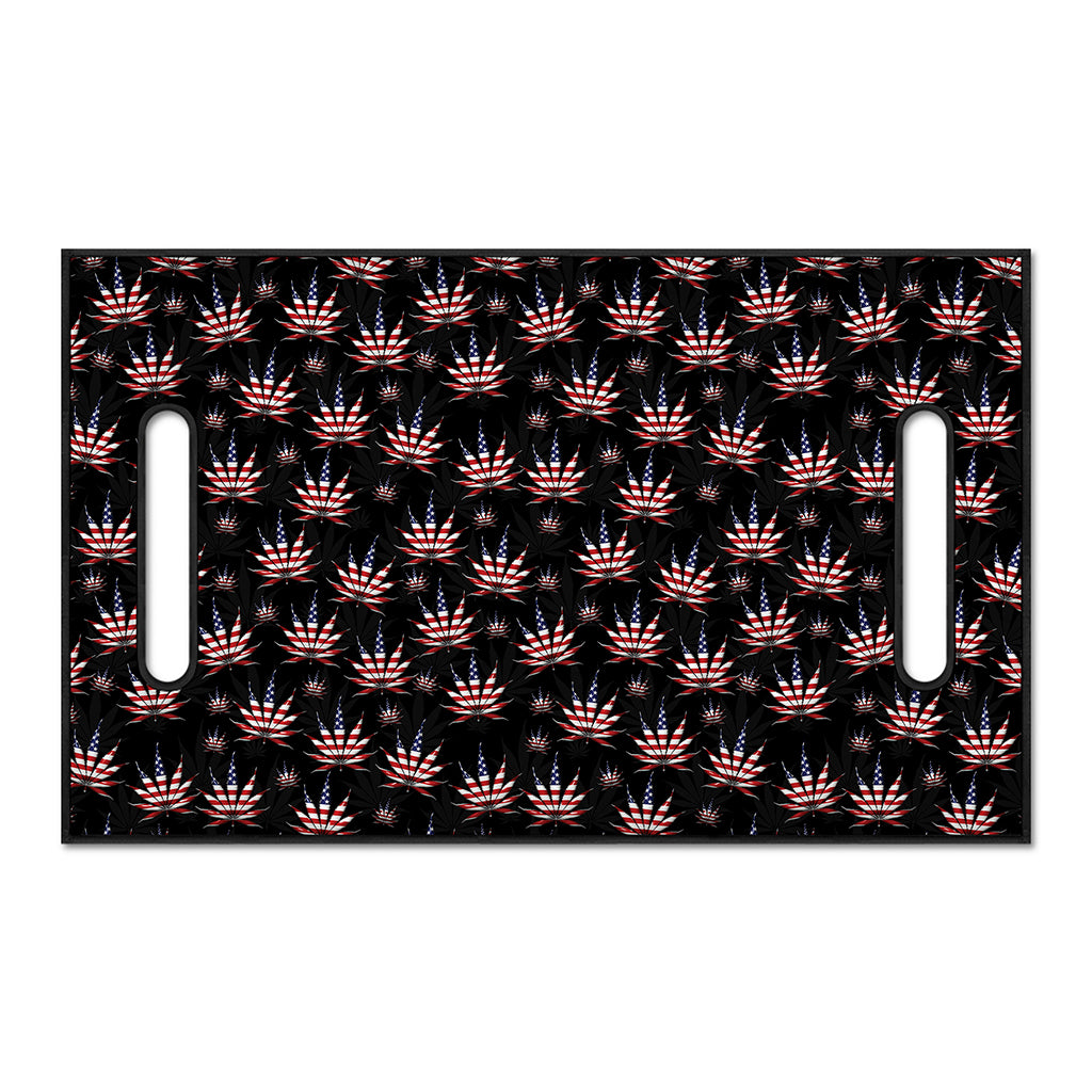 American Marijuana Leaf Pattern Print Golf Cart Seat Cover