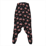 American Marijuana Leaf Pattern Print Hammer Pants