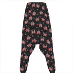 American Marijuana Leaf Pattern Print Hammer Pants