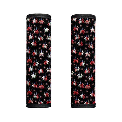 American Marijuana Leaf Pattern Print Handle Covers