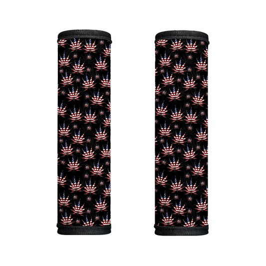 American Marijuana Leaf Pattern Print Handle Covers