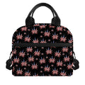 American Marijuana Leaf Pattern Print Insulated Lunch Bag