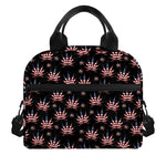 American Marijuana Leaf Pattern Print Insulated Lunch Bag